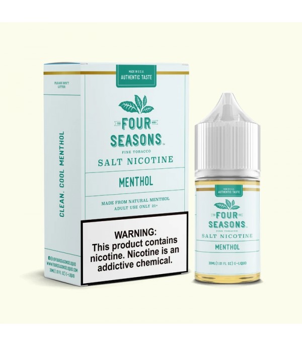 Four Seasons E-Liquids Menthol 30ml Nic Salt Vape Juice