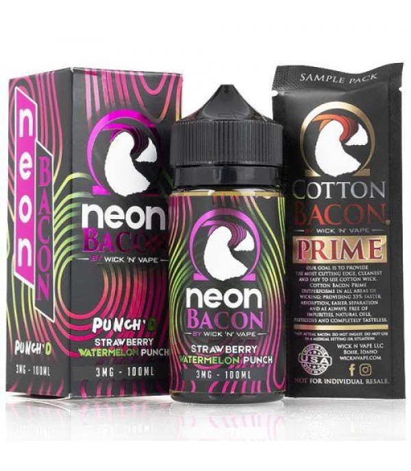 Punch'D Wick 'N' Vape 100ml Neon Bacon