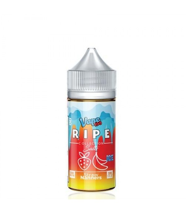 Ripe Collection Salts Straw Nanners ICE 30ml Nic Salt Vape Juice